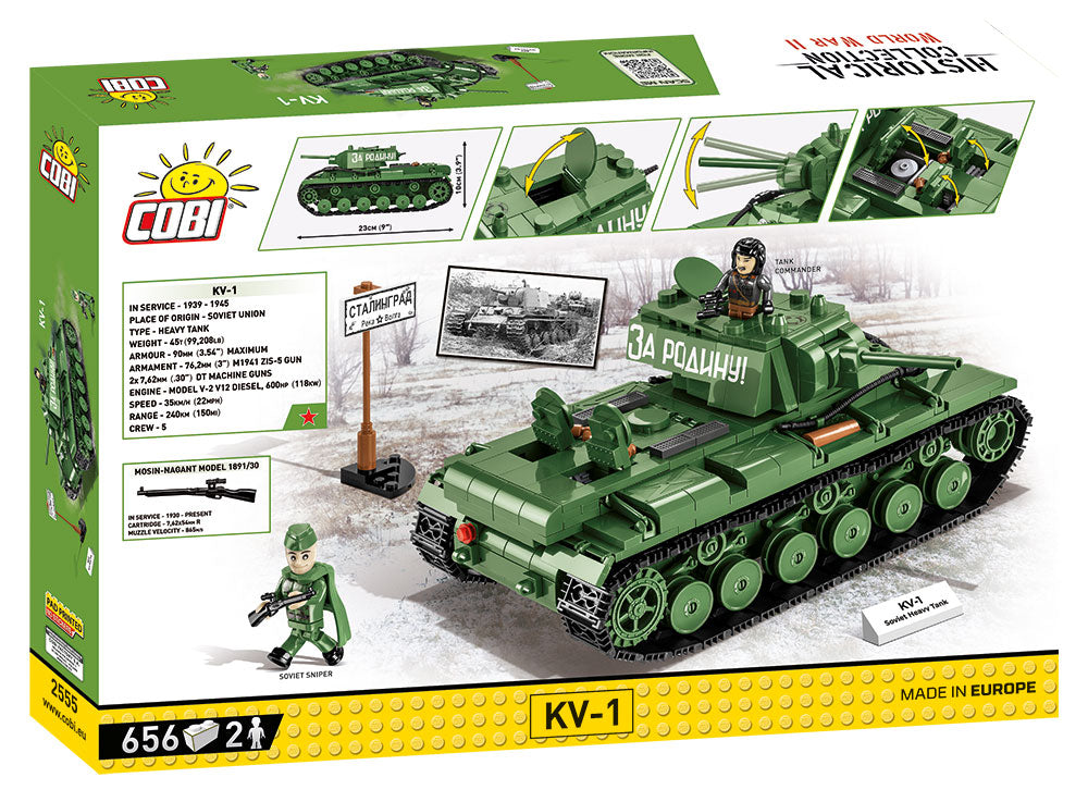 KV-1, 656 Piece Block Kit Back Of Box