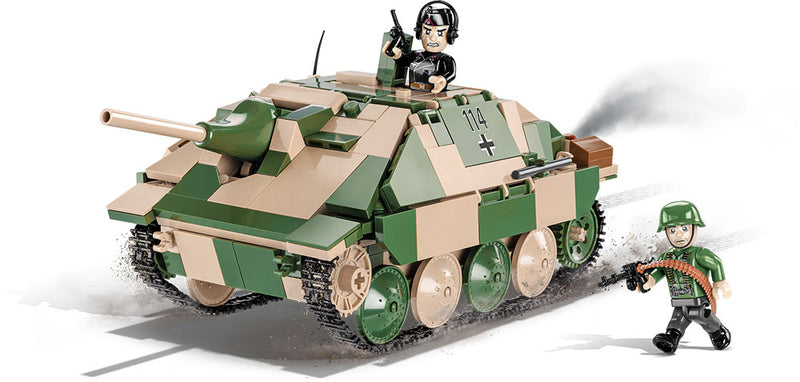 Jagdpanzer 38(t) “Hetzer”, 555 Piece Block Kit Completed Front View