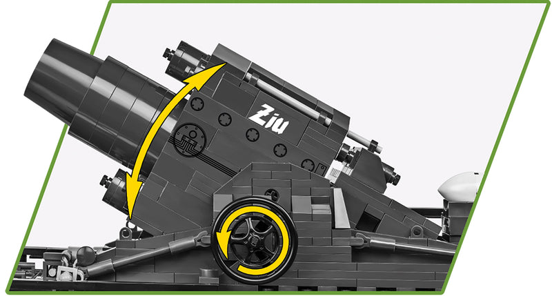60 cm Karl-Gerät 040 “ZIU” Self-Propelled Mortar 1574 Piece Block Kit Mortar Detail