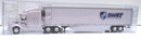 Peterbilt 579 Sleeper Cab (White) 53’ Refrigerated Van Swift Transportation, 1:87 (HO) Scale Model