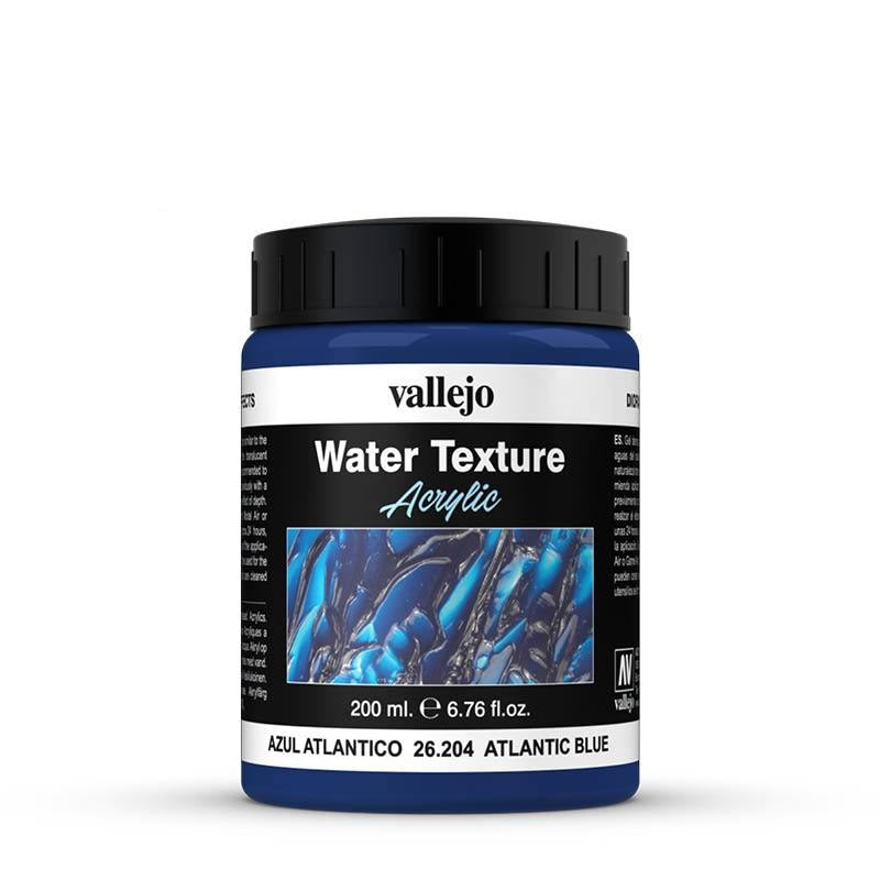 Atlantic Blue Acrylic Diorama Effects Water Texture 200 ml Bottle By Acrylicos Vallejo