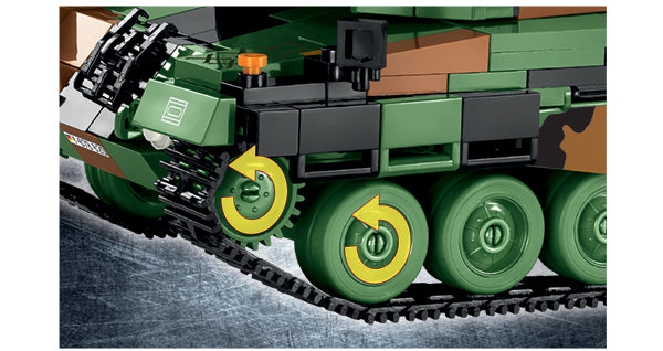 Leopard 2A4 Main Battle Tank, 864 Piece Block Kit Drive Detail