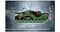Leopard 2A4 Main Battle Tank, 864 Piece Block Kit Side View Dimensions