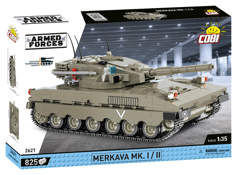 Merkava Mk. I/II Main Battle Tank, 825 Piece Block Kit