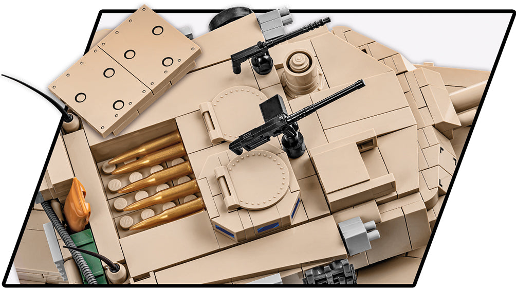 M1A2 Abrams Main Battle Tank, 975 Piece Block Kit Turret Details