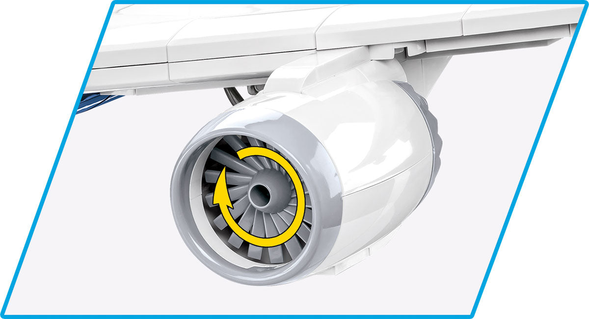 Boeing 787 Dreamliner, 836 Piece Block Kit Engine Close Up