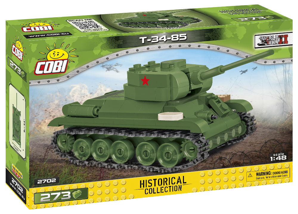 T-34/85 Soviet Tank, 273 Piece Block Kit