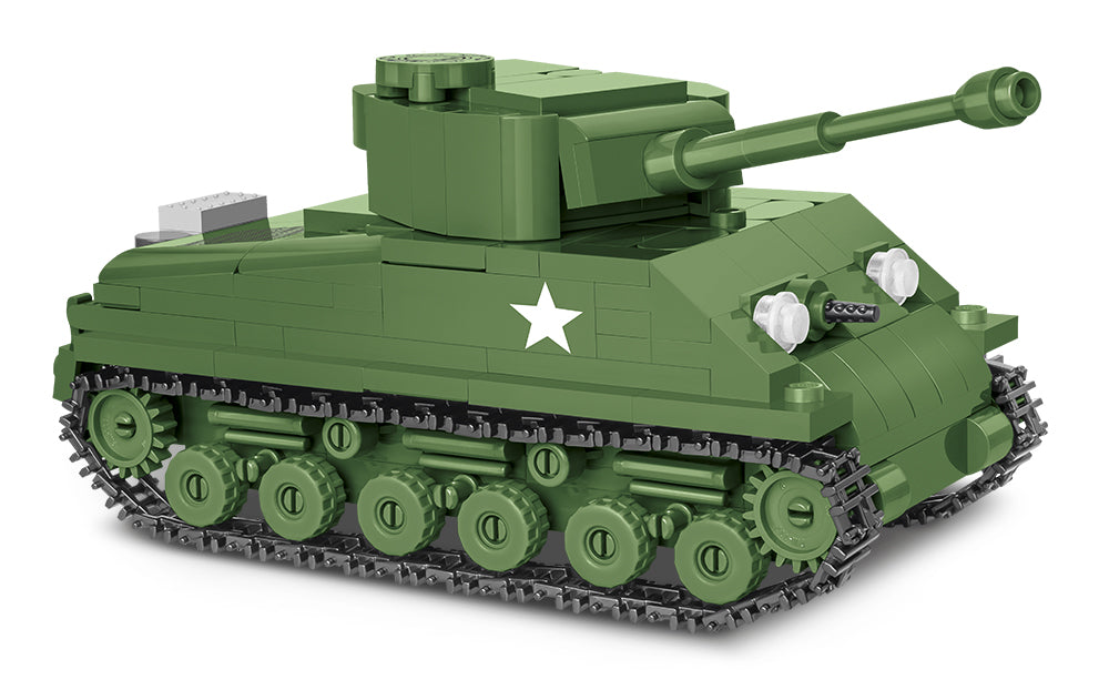 M4A3E8 Sherman Tank, 315 Piece Block Kit Assembled 