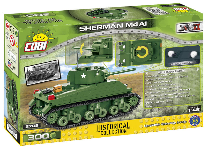 M4A1 Sherman Tank, 300 Piece Block Kit
