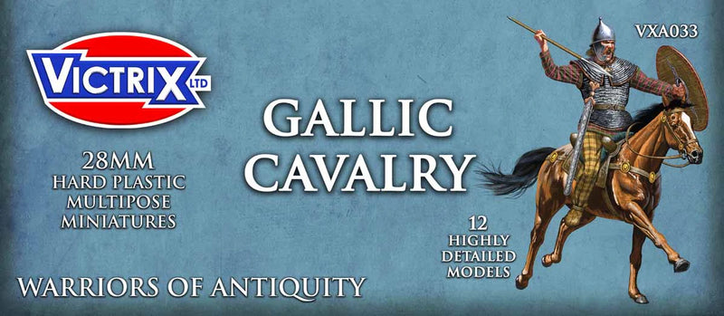Ancient Gallic Cavalry 28 mm Scale Model Plastic Figures