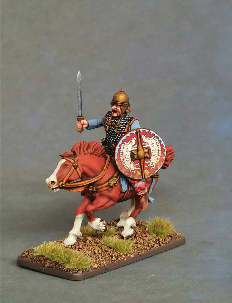 Ancient Gallic Cavalry 28 mm Scale Model Plastic Figures Painted Swordsman
