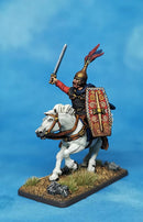 Ancient Gallic Cavalry 28 mm Scale Model Plastic Figures Painted  Mounted Swordsman