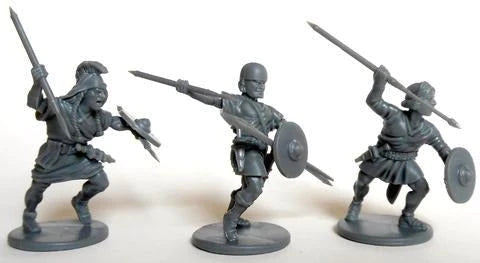 Iberian Unarmored Warriors, 28 mm Scale Model Plastic Figures Unpainted Example