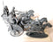 Celtic Chariot, 28 mm Scale Model Plastic Figures Right Top View