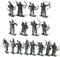 Early Imperial Roman Auxiliary Archers, 28 mm Scale Model Plastic Figures Eastern Archers