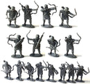 Early Imperial Roman Auxiliary Archers, 28 mm Scale Model Plastic Figures Western Archers