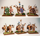 Gallic Naked Fanatics, 28 mm Scale Model Plastic Figures Painted Examples