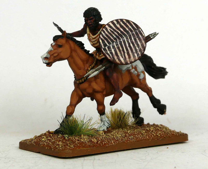 Numidian Cavalry, 28 mm Scale Model Plastic Figures Painted Example
