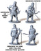Persian Armoured Archers, 28 mm Scale Model Plastic Figures Poses