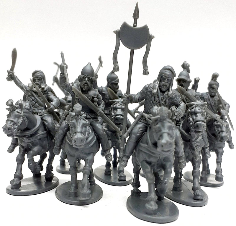 Persian Armored Cavalry, 28 mm Scale Model Plastic Figures Assembled Example