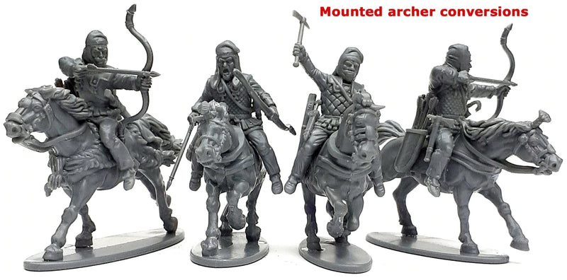 Persian Armored Cavalry, 28 mm Scale Model Plastic Figures Archer Conversion Close Up