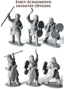 Persian Armoured Spearman, 28 mm Scale Model Plastic Figures Various Weapons