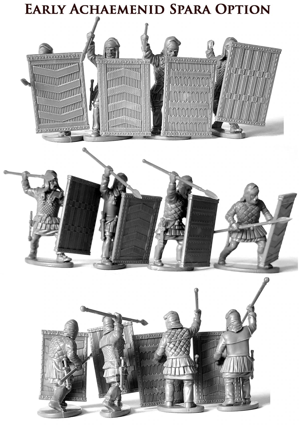 Persian Armoured Spearman, 28 mm Scale Model Plastic Figures Spara Option