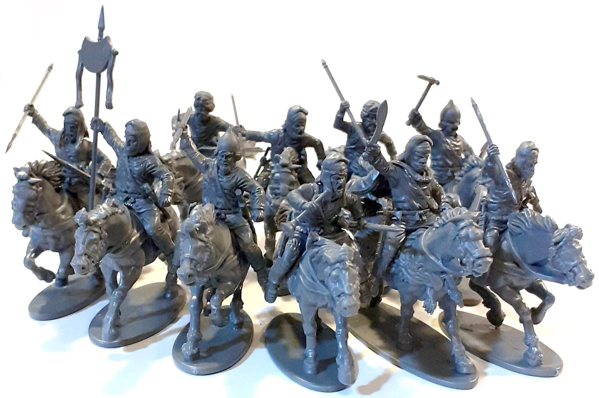 Persian Unarmored Cavalry, 28 mm Scale Model Plastic Figures Example