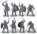 Persian Unarmored Spearman, 28 mm Scale Model Plastic Figures Round Shieleds