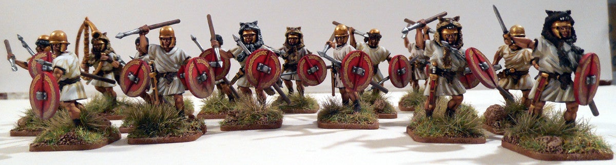 Rome’s Italian Allied Legions, 28 mm Scale Model Plastic Figures Painted Light Infantry