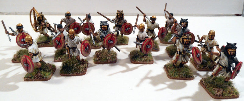 Rome’s Legions of the Republic II, 28 mm Scale Model Plastic Figures Painted Light Infantry