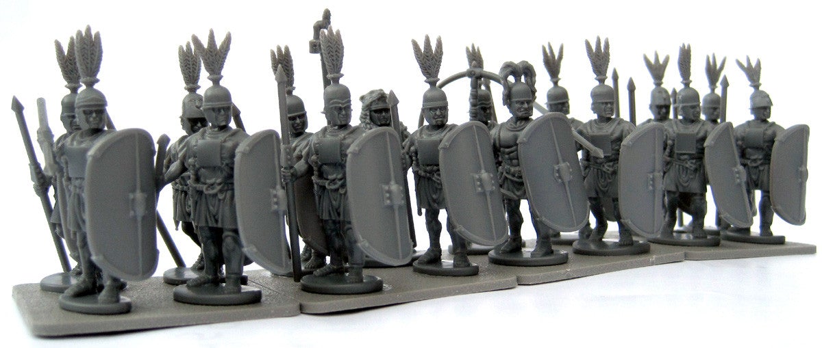 Rome’s Legions of the Republic II, 28 mm Scale Model Plastic Figures Assembled Close Up