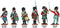 Napoleonic British Highland Flank Companies, 28 mm Scale Model Plastic Figures Painted Close Ups