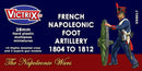 Napoleonic French Foot Artillery 1804 - 1812, 28 mm Scale Model Plastic Figures