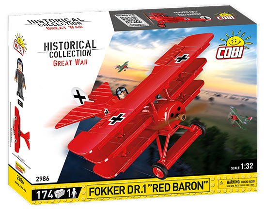 Fokker Dr.1 Red Barron, 174 Piece Block Kit