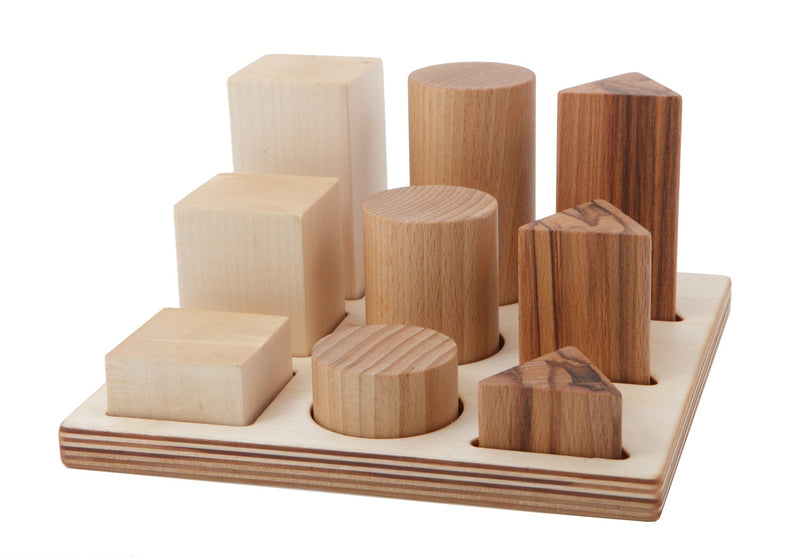 Natural Colored Shape Sorter Board XL By Wooden Story