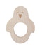 Penguin Shaped Raw Wood Teether By Wooden Story