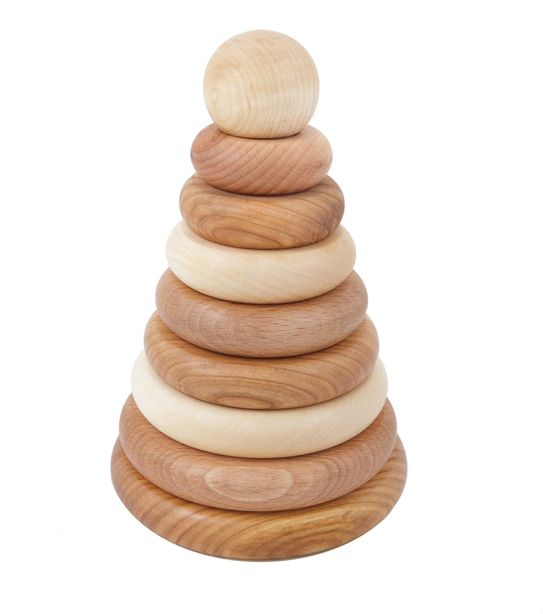 Wooden Story | Natural Round Stacking Toy | Bellford Toys And Hobbies