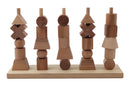 Natural Colored Wood Stacking Toy By Wooden Story