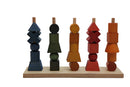Rainbow Colored Wood Stacking Toy By Wooden Story