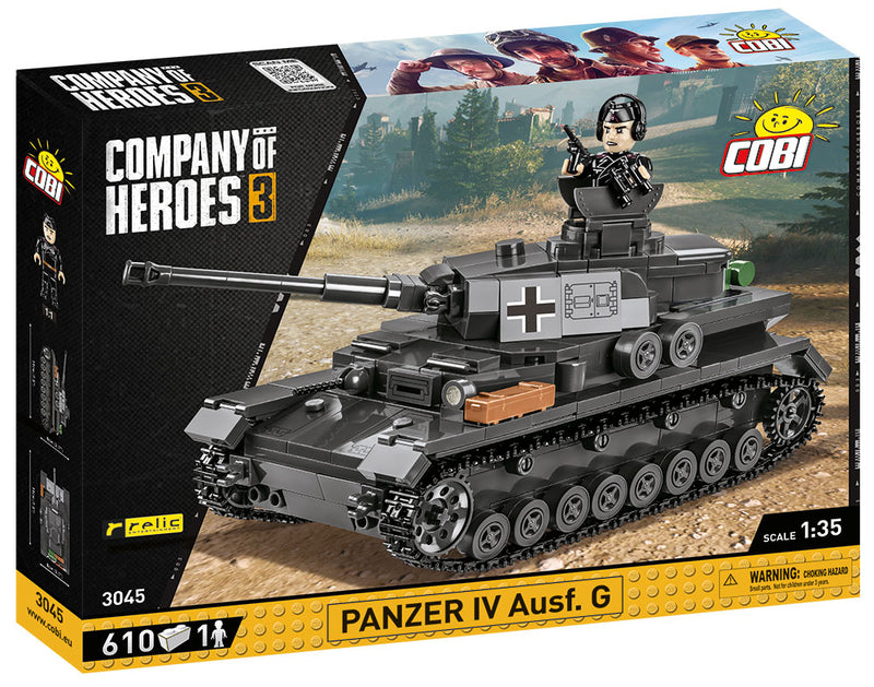 Cobi, Company of Heroes 3 Panzer IV Ausf. G, 610 Piece Block Kit