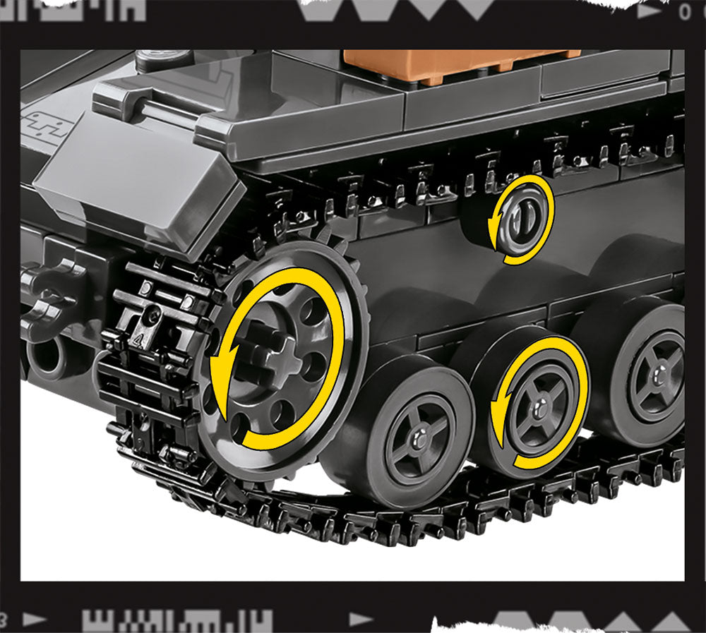 Company of Heroes 3 Panzer IV Ausf. G, 610 Piece Block Kit Track Details