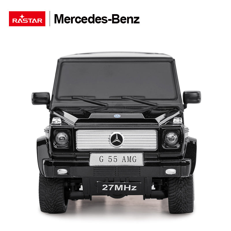 Mercedes-Benz G-Class G55 AMG (Black) 1:24 Scale Radio Controlled Model Car Front View