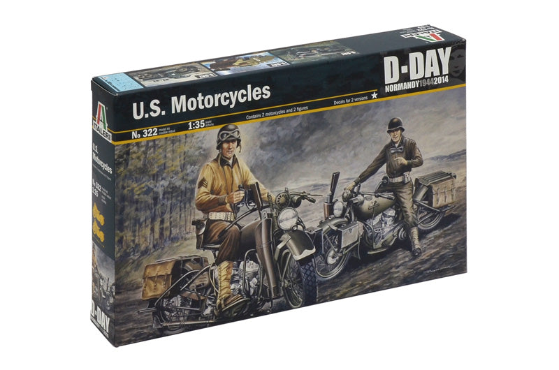 WW2 US Motorcycles 1/35 Scale Model Kit