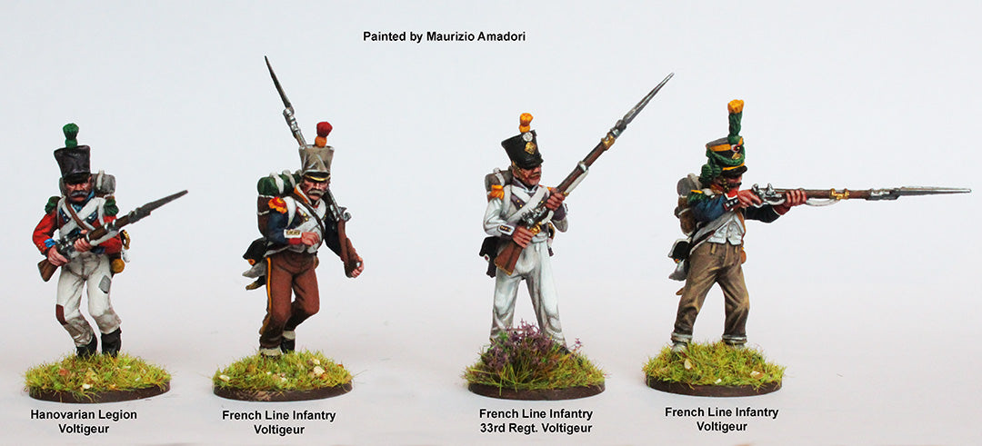 Napoleonic French Elite Companies Infantry Battalion 1807 – 1814, 28 mm Scale Model Plastic Figures Painted Example #3