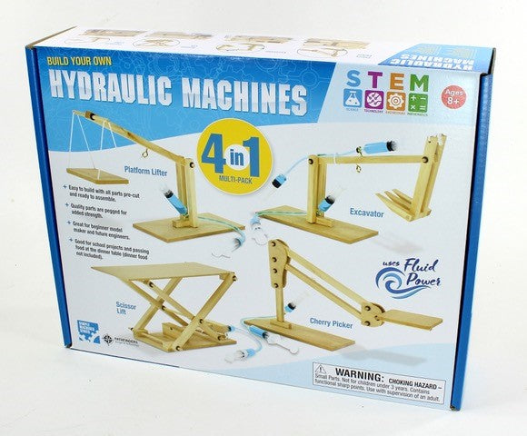 Hydraulic Machines 4 In 1 Wooden Kit