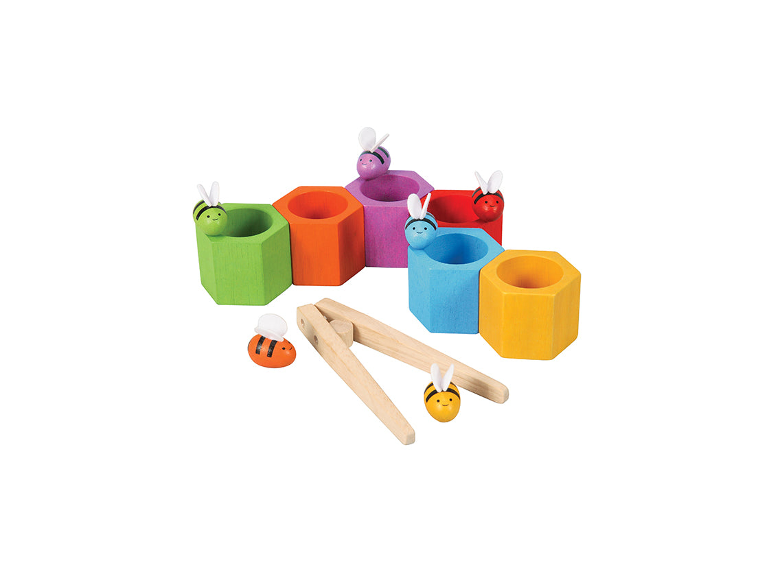 Beehives Wooden Pretend Play Set Close Up