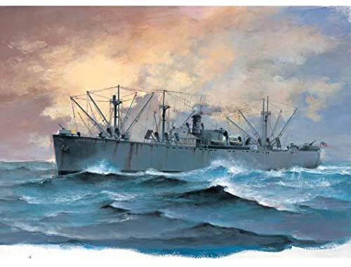 SS Jeremiah O’Brien WWII Liberty Ship, 1:700 Scale Model Kit Art