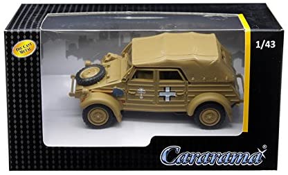 Volkswagen Kübelwagen K Type 82 Soft-Top (Tan) 1:43 Scale Model By Cararama