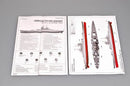 Jean Bart French Battleship 1955, 1:700 Scale Model Kit Insrtructions